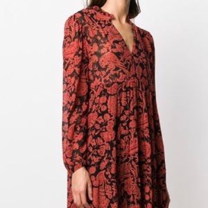 Ba&sh Azur Printed Short Dress Small NWT